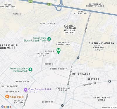 Pir Ahmed Zaman Town Block 1 South West Open