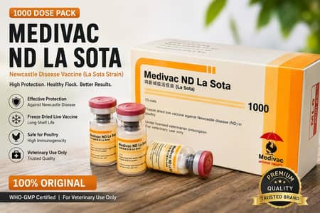 Original Medivac ND La Sota & ND-IB Vaccines 1000 Dose