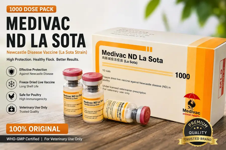 Original Medivac ND La Sota & ND-IB Vaccines 1000 Dose — photo 9