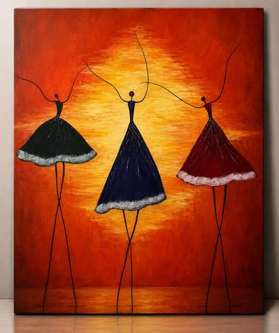 Ballerina Painting| Beautiful Asthetic| Handmade
