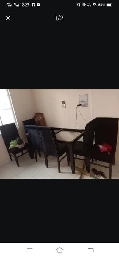 6 cushion chairs