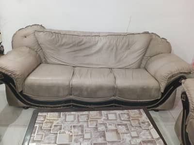 Leather 7 seater sofa set for sale