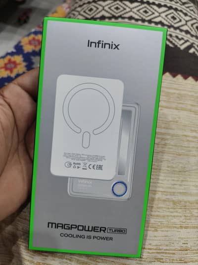 infinix 5000 mah magnetic wireless and wire charger