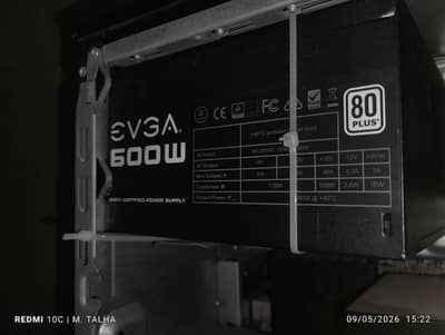 EVGA 600W 80 Plus White Power Supply | Original Gaming PSU