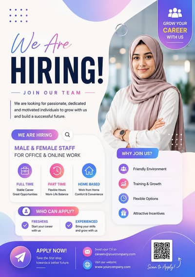 we offer male and female both for work