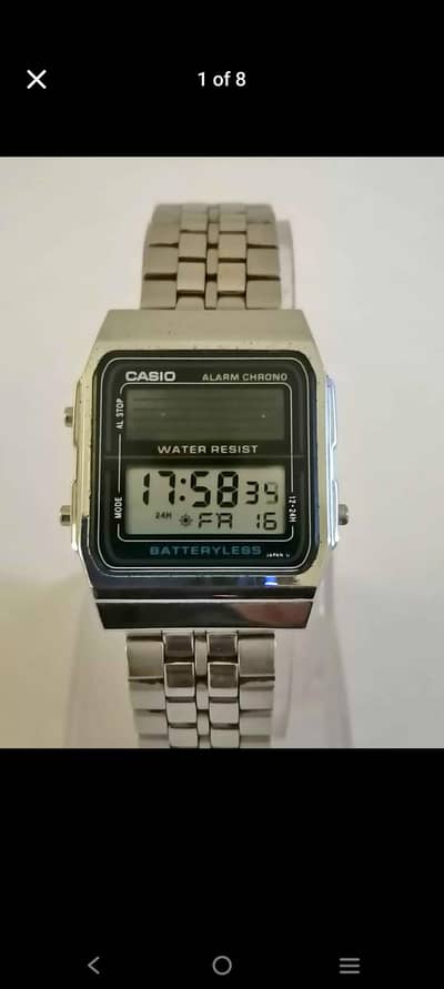 CASIO SOLAR BATTERYLESS