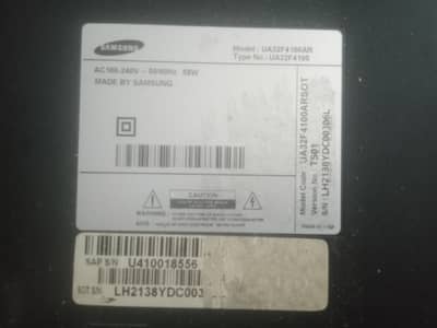 Samsung 32 inch panel kharab he baqi body or card teek he