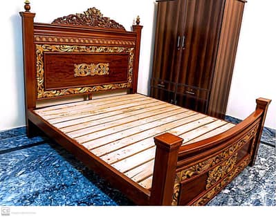 Premium Solid Kikar King Bed 6×6