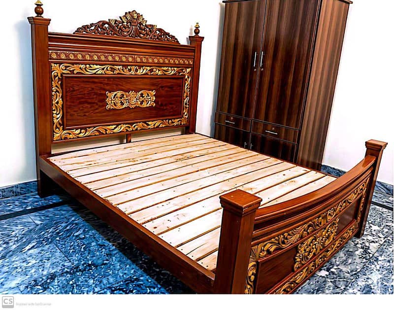 Premium Solid Kikar King Bed 6×6 0