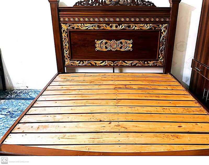Premium Solid Kikar King Bed 6×6 2