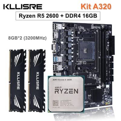 A320m motherboard Ryzen 5 2600 16 GB DDR 4 RAM
