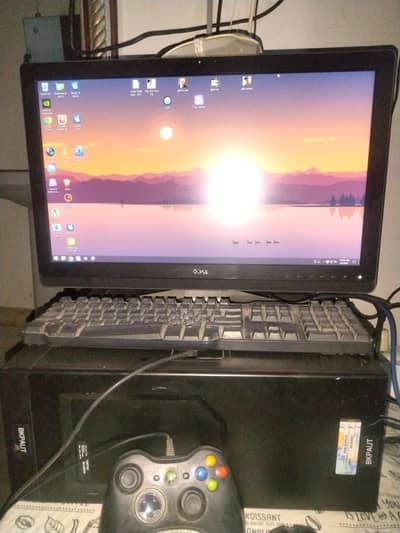 dell t1700 ci3 4th gen with 24inch IPS Lcd cam+speaker