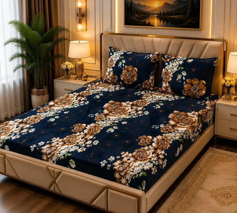 3pc double bedsheets set 1