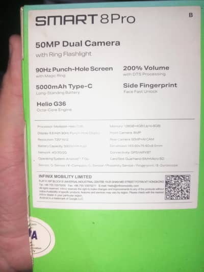 Infinix Smart 8 Pro 4+4/128