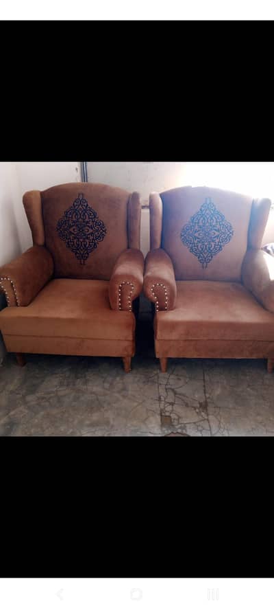 Versace style 5 seater sofa set