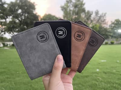 M leather wallet for men