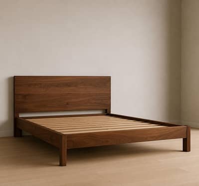 New pure wooden yellow pine wood king size bed