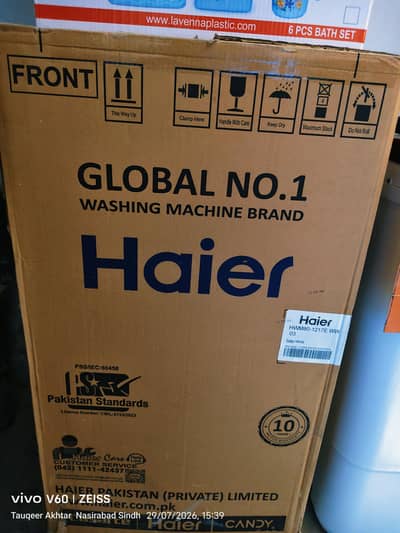 Haier 8kg Washing Machine Single Tub HWM 1217E asher/ Semi Automatic