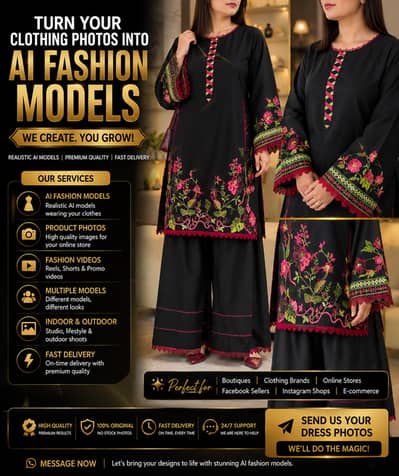 AI Fashion Model Photos for Clothing Brands | AI Product Photography