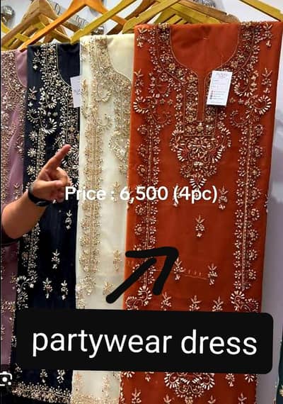 handwork dress. partywear dress