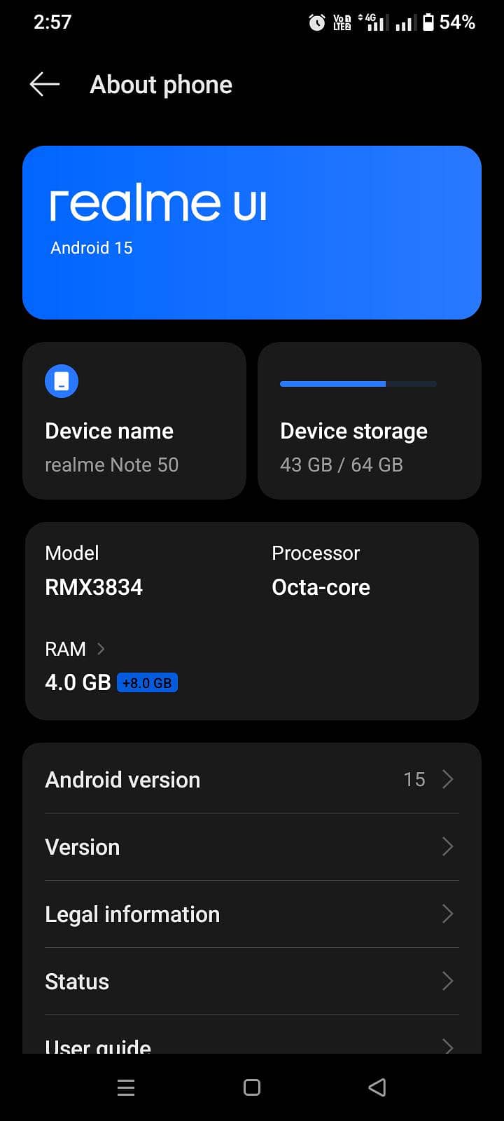Realme Note 50 0