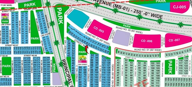 10 Marla Park Facing Plot