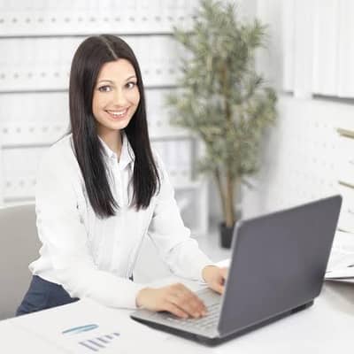 required office assistant female