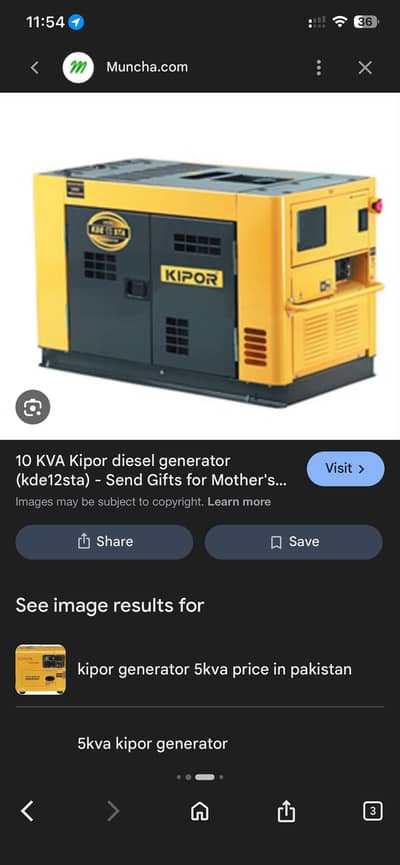 Kipor 10kva diesel generator silent model
