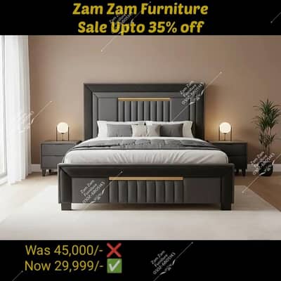 Brand New Poshish & Brass Double Bed in factory rate