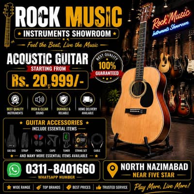 Rock music instruments