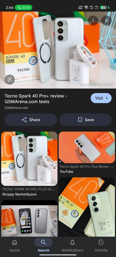 TECNO Spark 40 pro plus