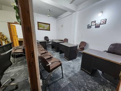 A furnished office space with ACs on 1st floor on Murree Rd faizabad