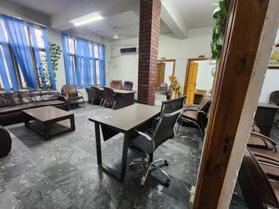 A furnished office space with ACs on 1st floor on Murree Rd faizabad