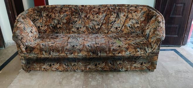 3seater wooden sofa