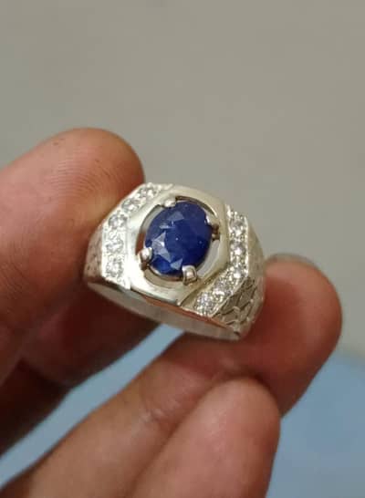 ceylon neelam blue sapphire ring