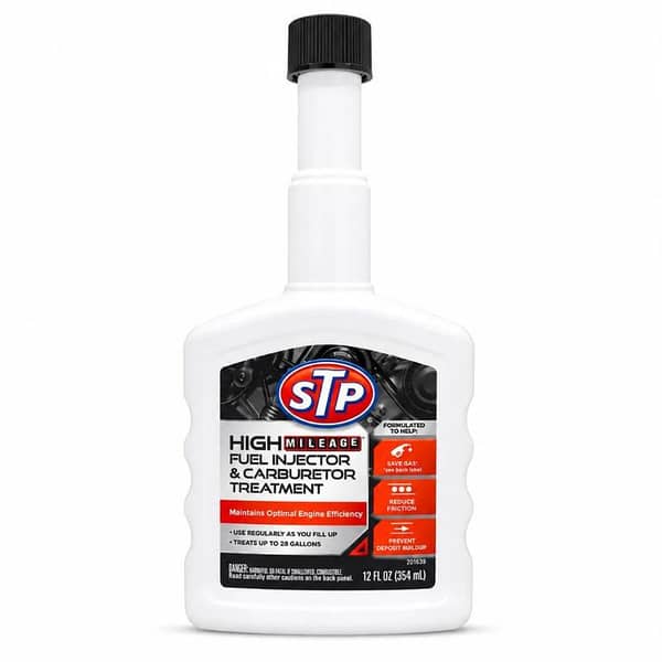 STP High Mileage Petrol Injector And Carburetor Treatment -354ML-