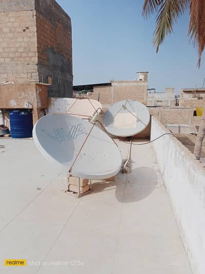 6ft Fiber, 5Ft Fiber, 5 Ft Metal Dish For Sale