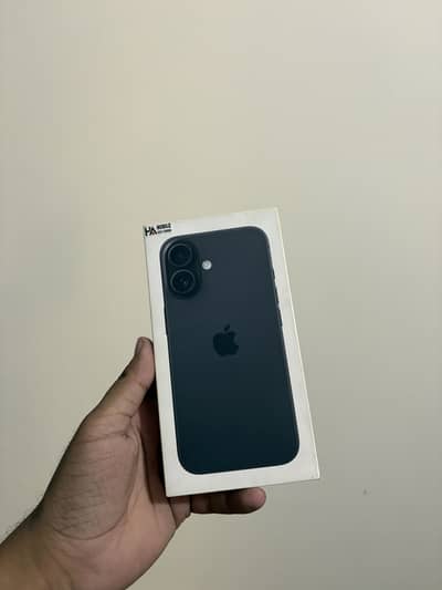 iPhone 16 with box 134 CC 100% in warranty