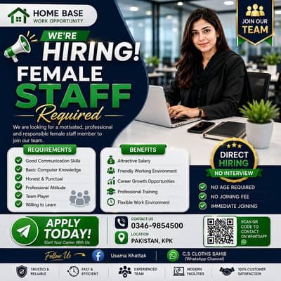 Hiring Female Social Media Sales Staff | Commission + Salary