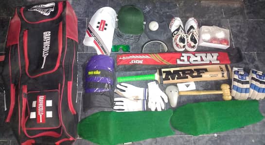 Cricket hard boll kit within bag