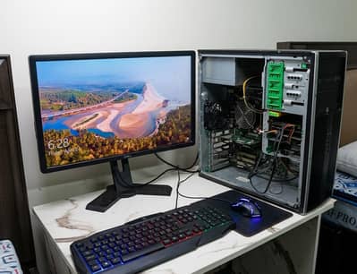 COMPLETE GAMING SETUP | MONITOR,RGB KEYBOARD AND MOUSE INCLUDED