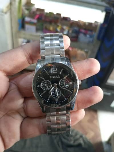 *Product Name*: Men's Stainless Steel Chronograph Watch Royal