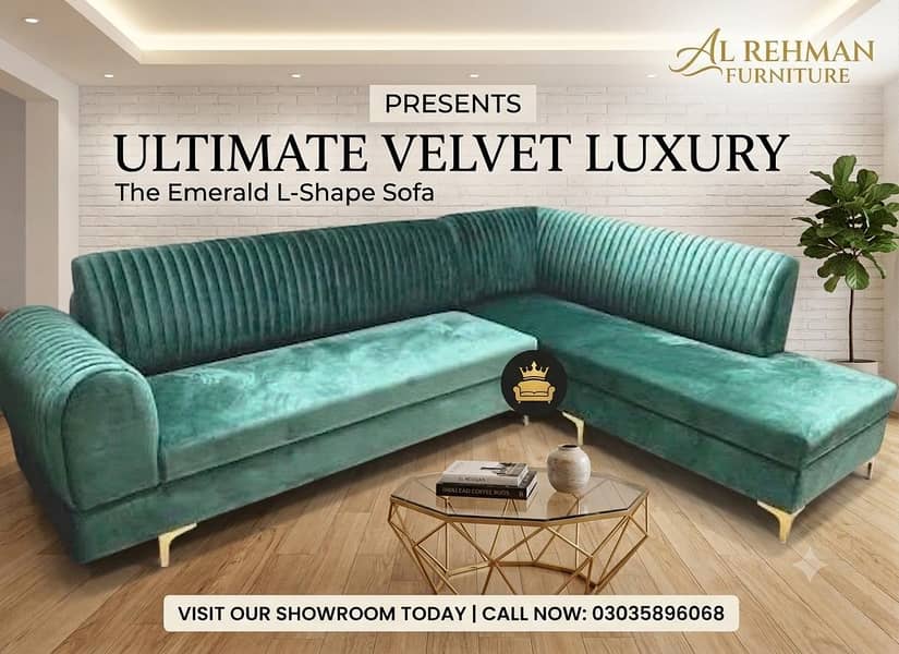 L shape Sofa 0
