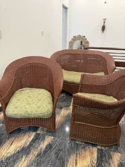 4-piece cane furniture set