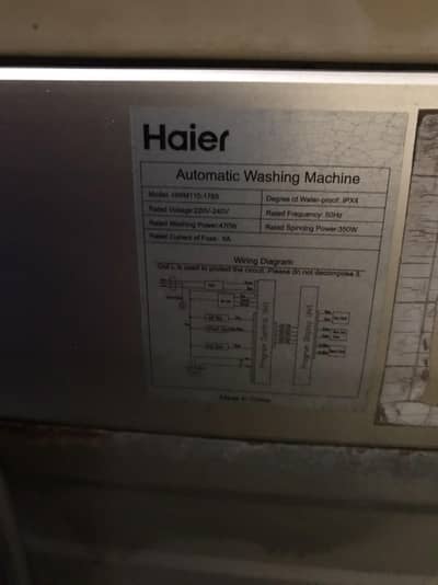 Haierfully automatic washing machine (11kg) for sale urgentO3228O3O461