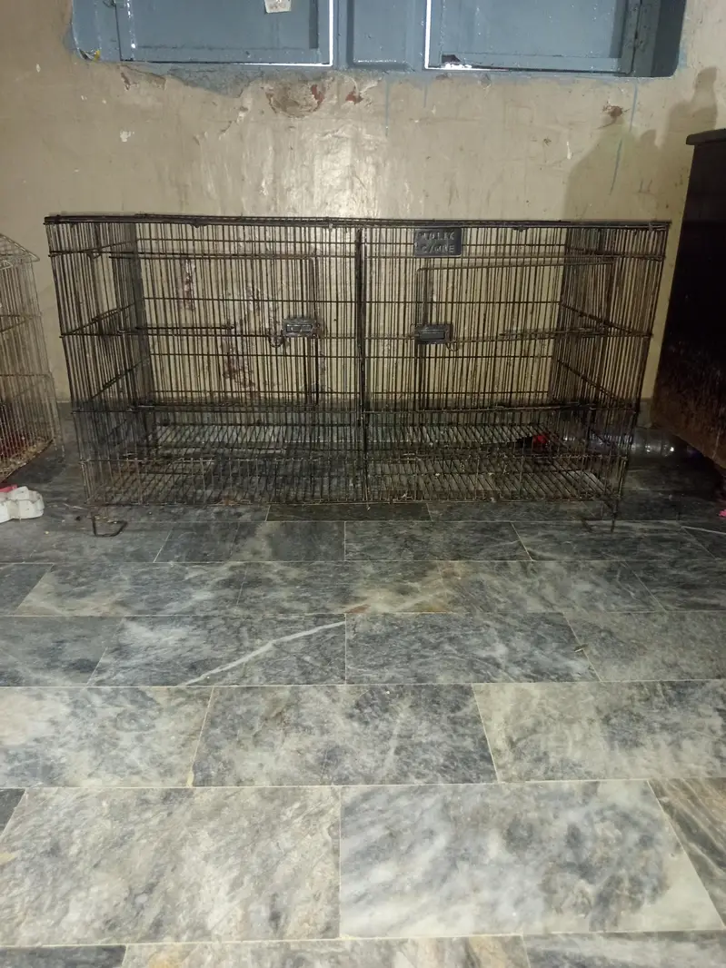 cage for sale 2 portion without tray