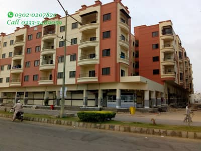 2 bed Lounge w/o Flat for sale Saima Arabian Villas North Karachi.