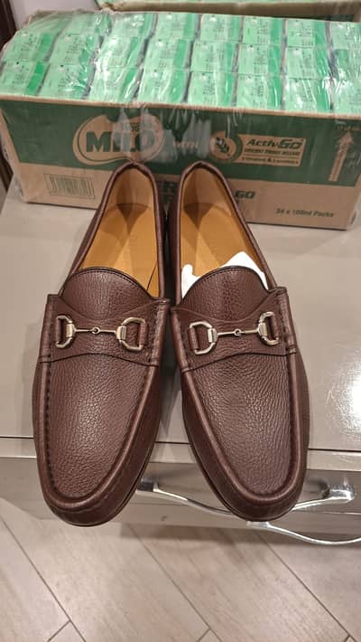 BROWN GUCCI MEN SHOES