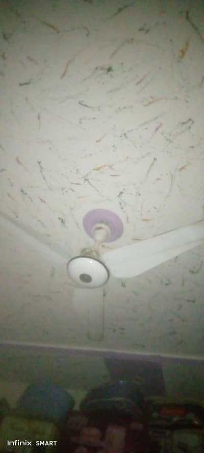 chat wala Fan Ceiling Fan Silver