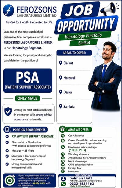 Medical Representative Required